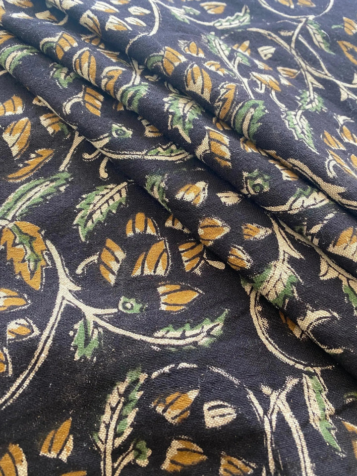 58" inches Indian Hand Block Print Fabric, Indian Linen Fabric, Block Print Fabric, Designer Floral Printing Fabric, Upholstery fabric, - Maple Village Lane