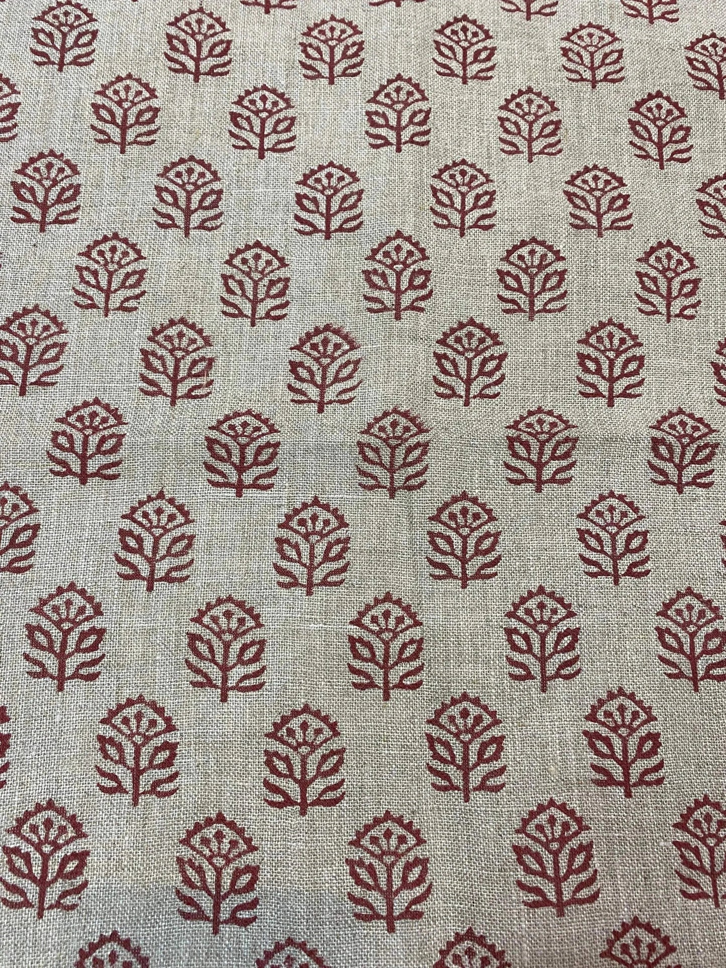 58" inches Indian Hand Block Print Fabric, Indian Linen Fabric, Block Print Fabric, Designer Floral Printing Fabric, Upholstery fabric, - Maple Village Lane
