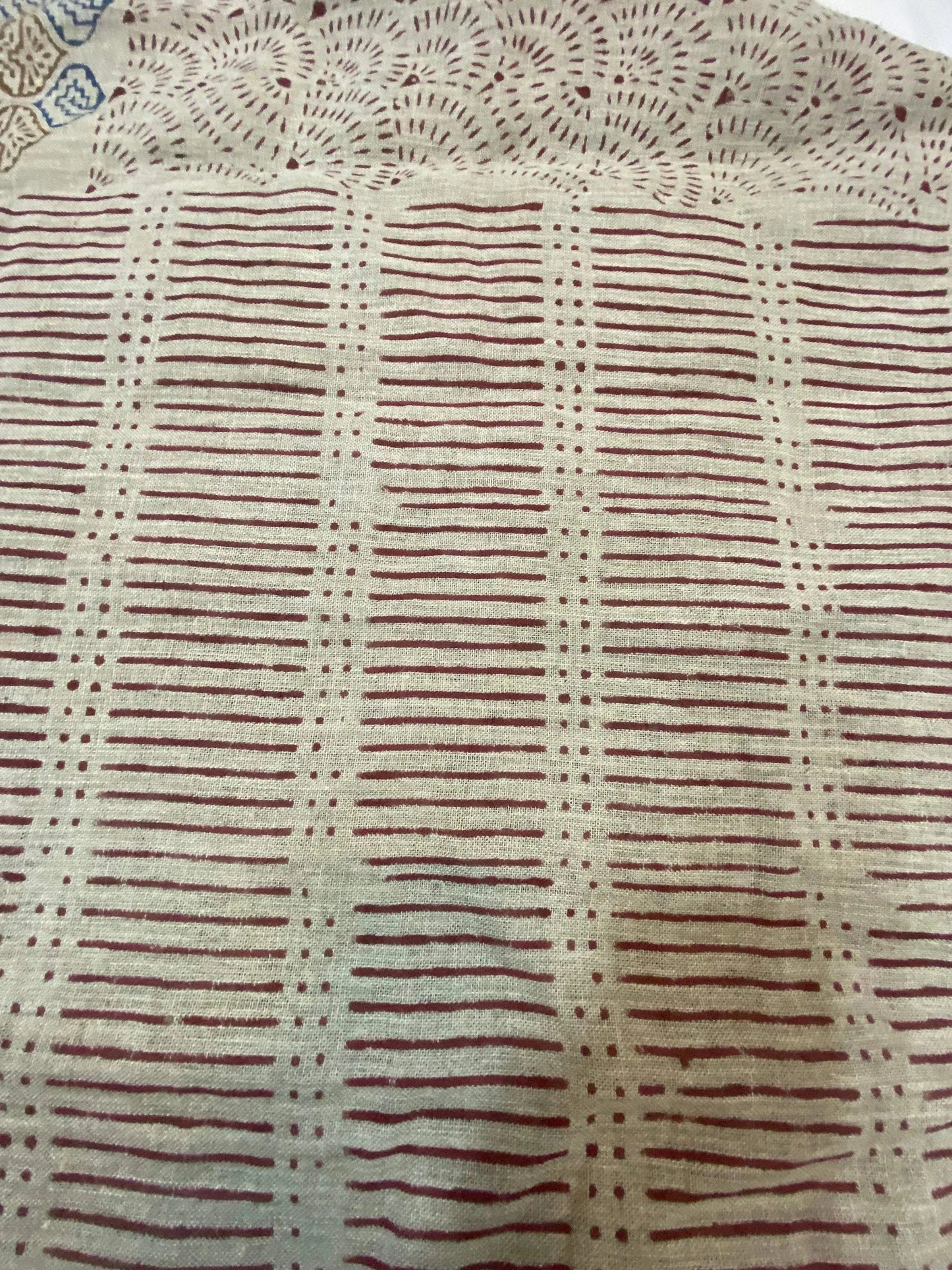 58" inches Indian Hand Block Print Fabric, Indian Linen Fabric, Block Print Fabric, Designer Floral Printing Fabric, Upholstery fabric, - Maple Village Lane