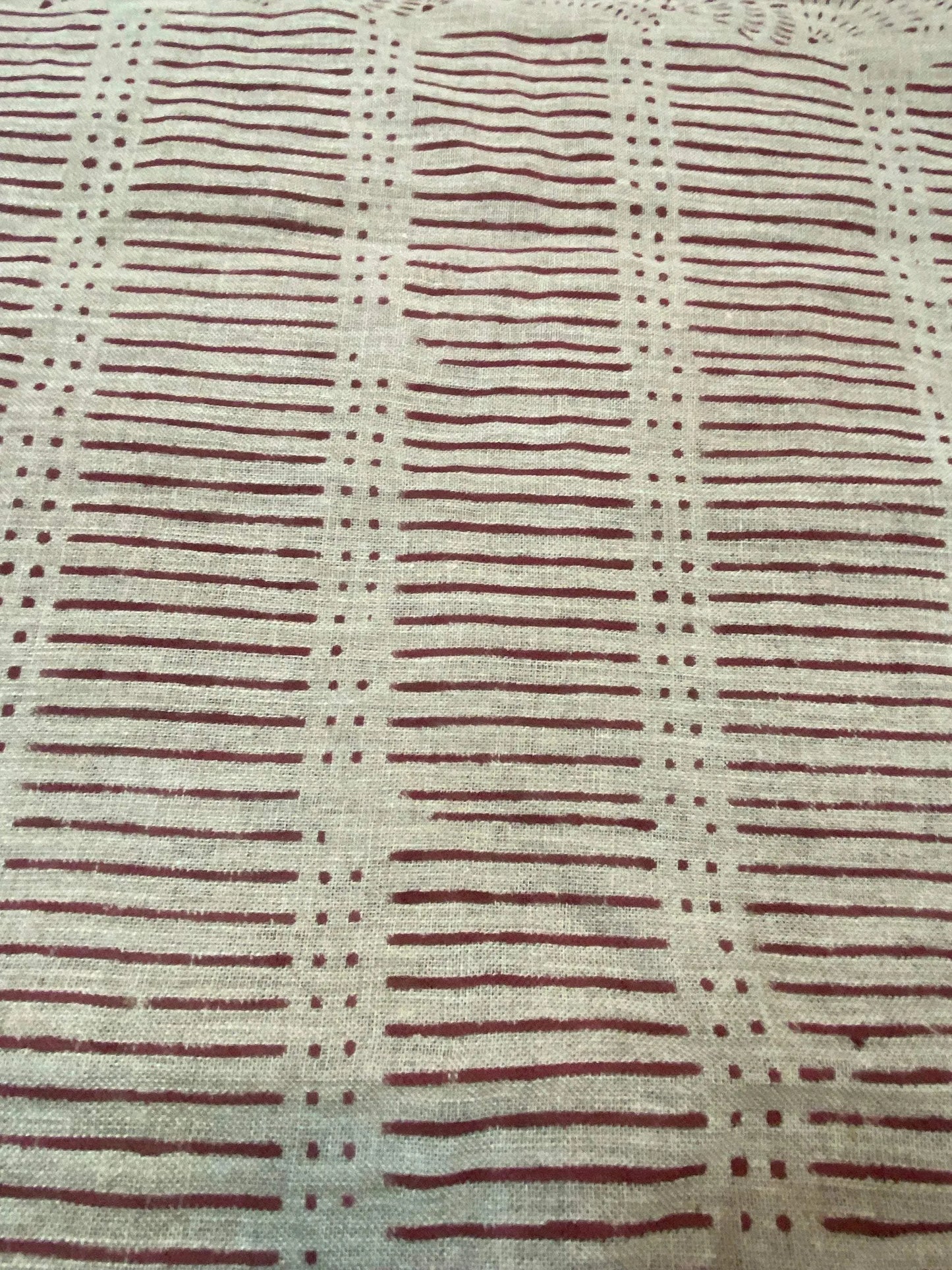58" inches Indian Hand Block Print Fabric, Indian Linen Fabric, Block Print Fabric, Designer Floral Printing Fabric, Upholstery fabric, - Maple Village Lane