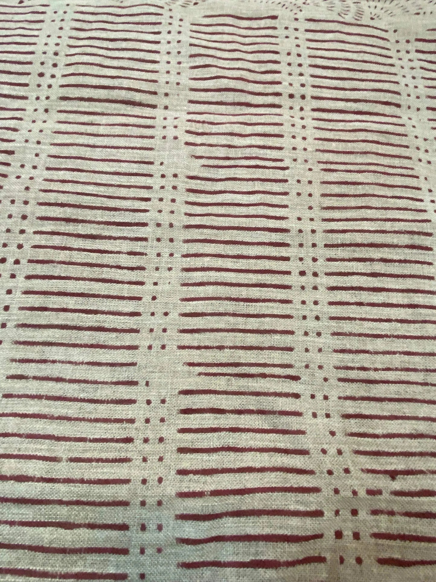 58" inches Indian Hand Block Print Fabric, Indian Linen Fabric, Block Print Fabric, Designer Floral Printing Fabric, Upholstery fabric, - Maple Village Lane