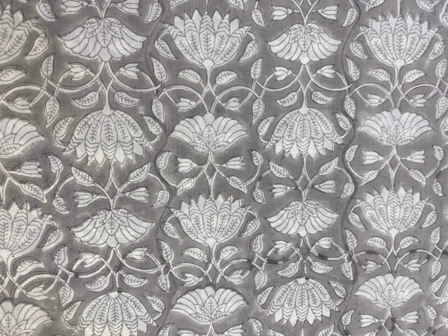 Indian Cotton Block Print Fabric by the Yard -Sewing and Quilting Fabric - Maple Village Lane