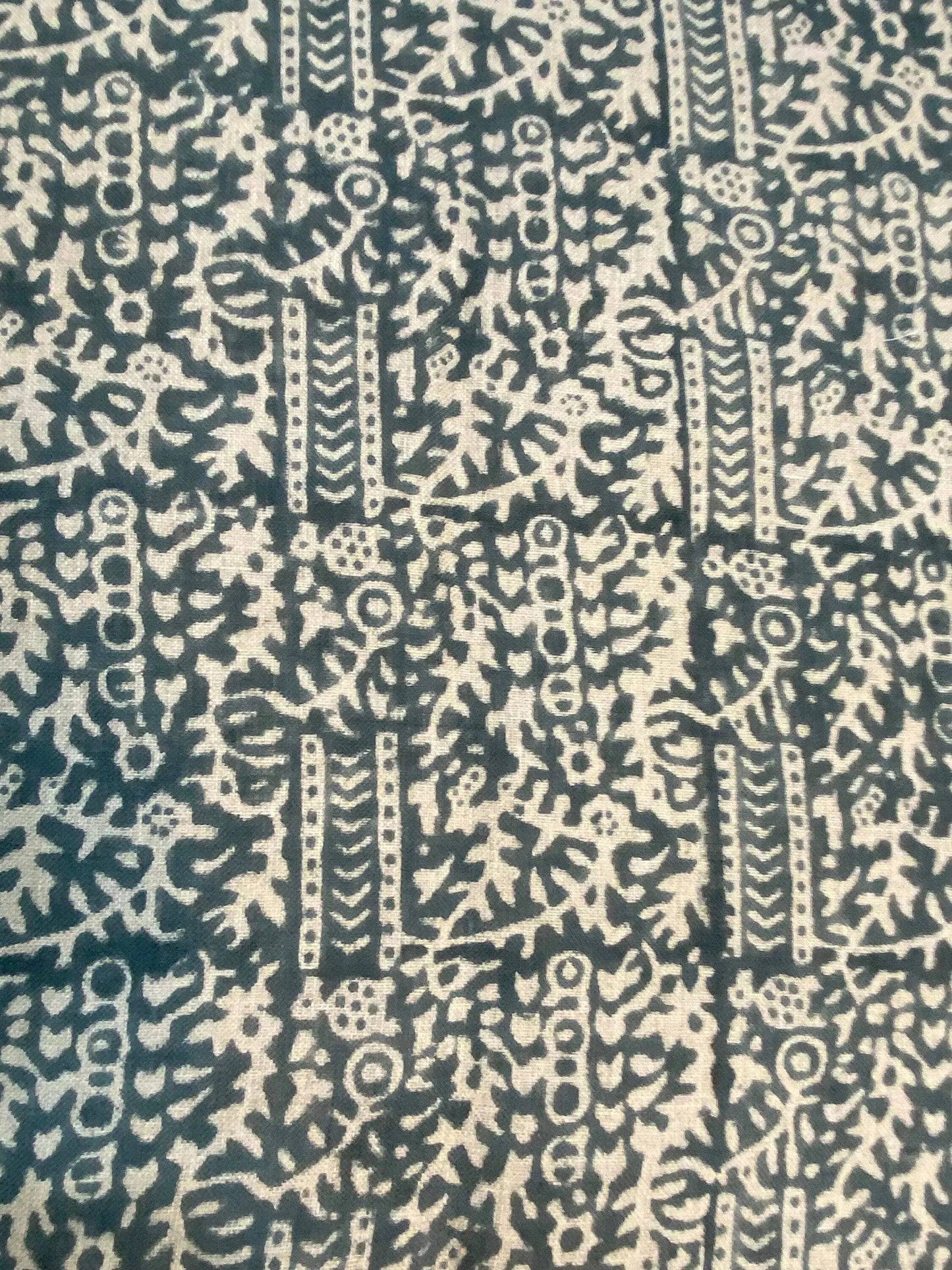 58" inches Hand Block Printed Linen Fabric , Home Decor Best Linen Fabric for decor, pillows ,upholstery, curtain Fabric , Chair Fabric Use - Maple Village Lane