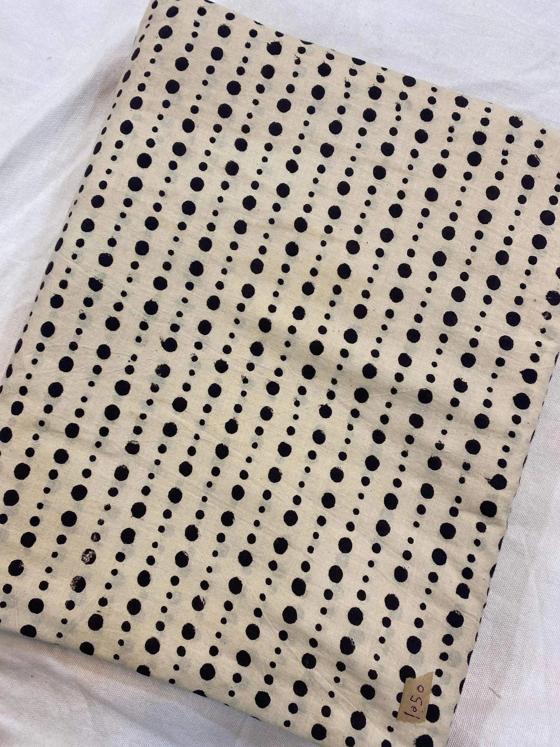 Beautiful Hand Block Printed Fabric, Cotton Fabric, Indian Fabric, fabric by yard, Block Printed Cotton womens clothing - Maple Village Lane