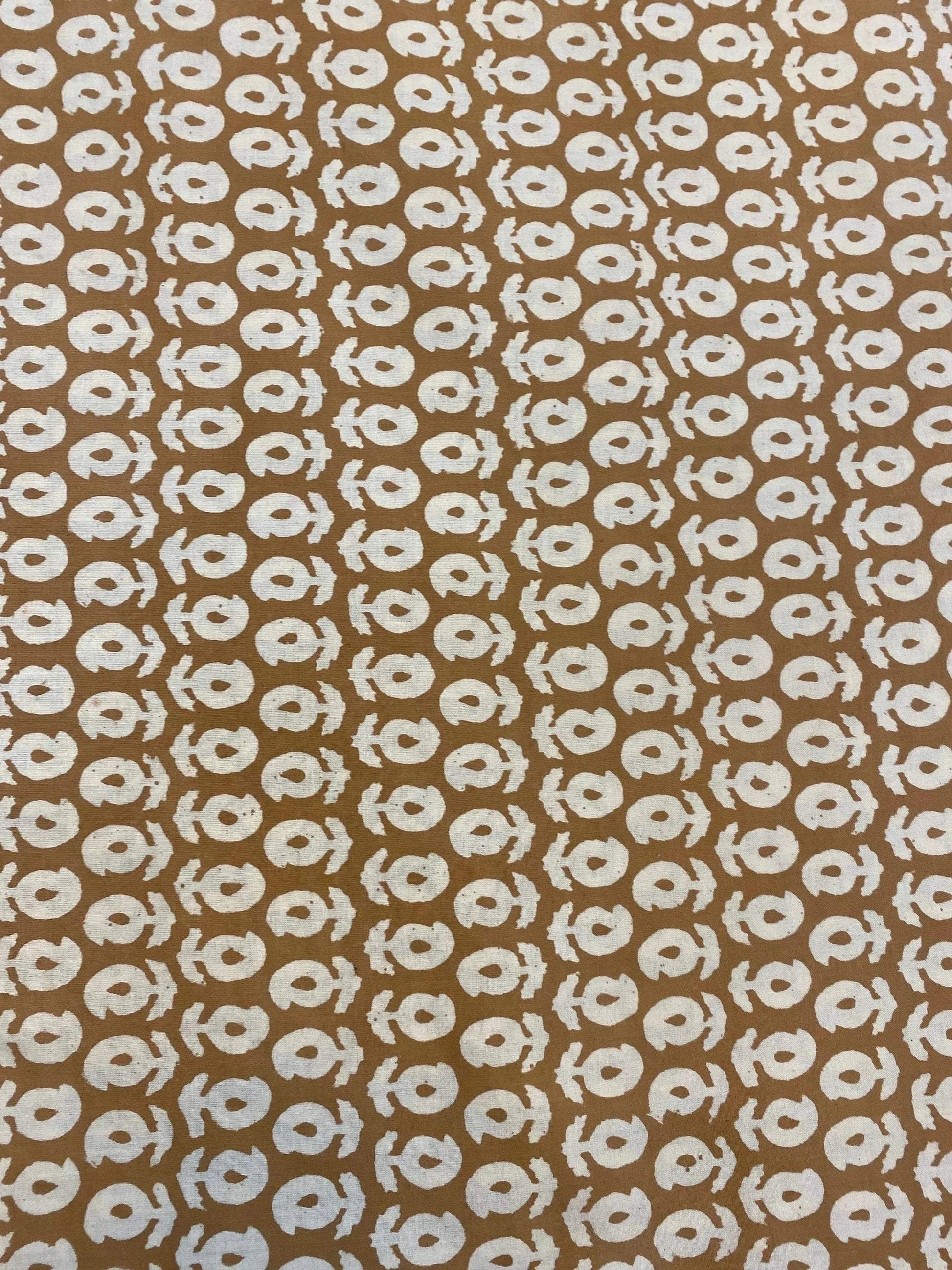 Beautiful Hand Block Printed Fabric, Cotton Fabric, Indian Fabric, fabric by yard, Block Printed Cotton womens clothing - Maple Village Lane