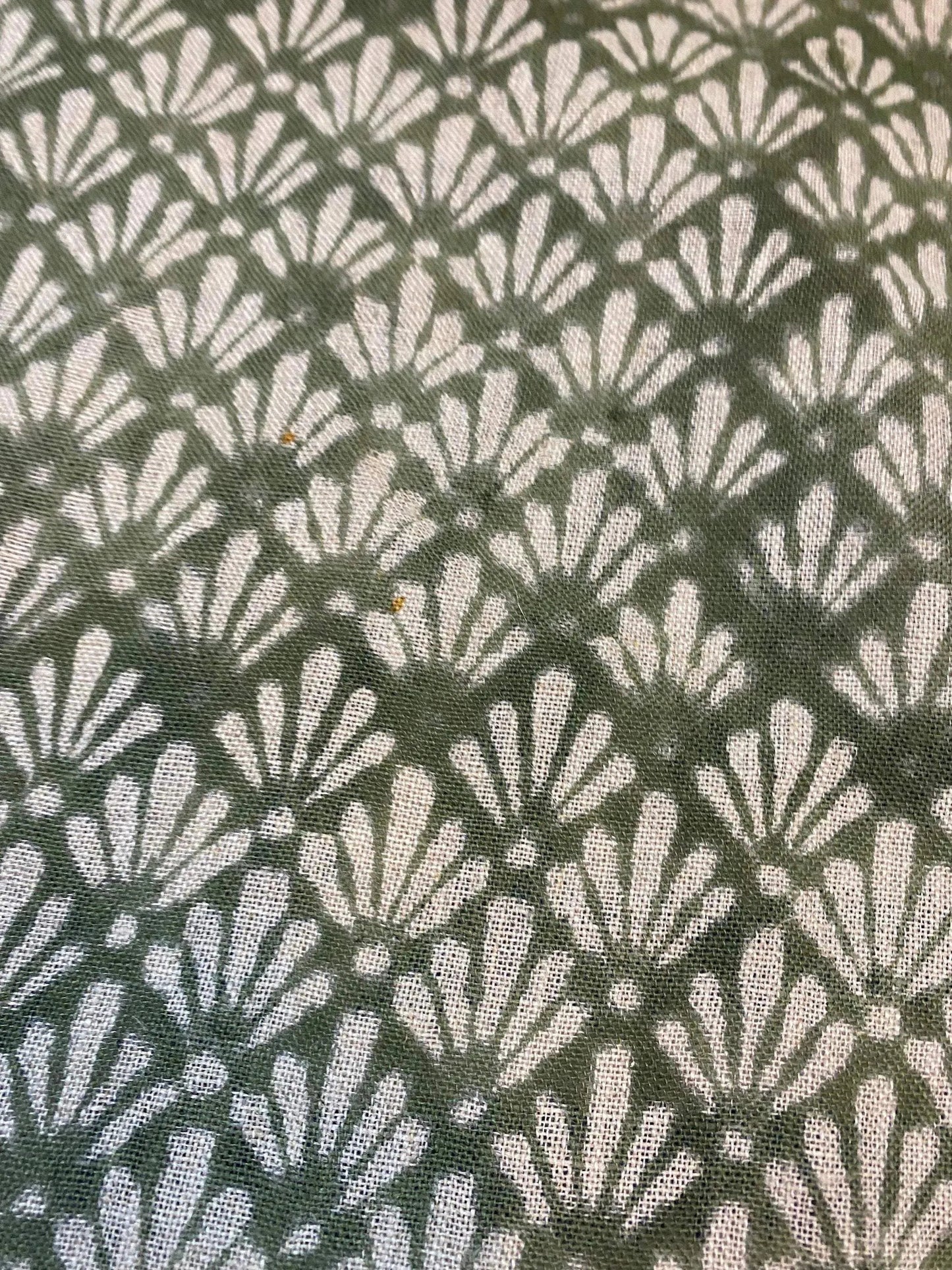 58" inches Indian Hand Block Print Fabric, Indian Linen Fabric, Block Print Fabric, Designer Floral Printing Fabric, Upholstery fabric, - Maple Village Lane