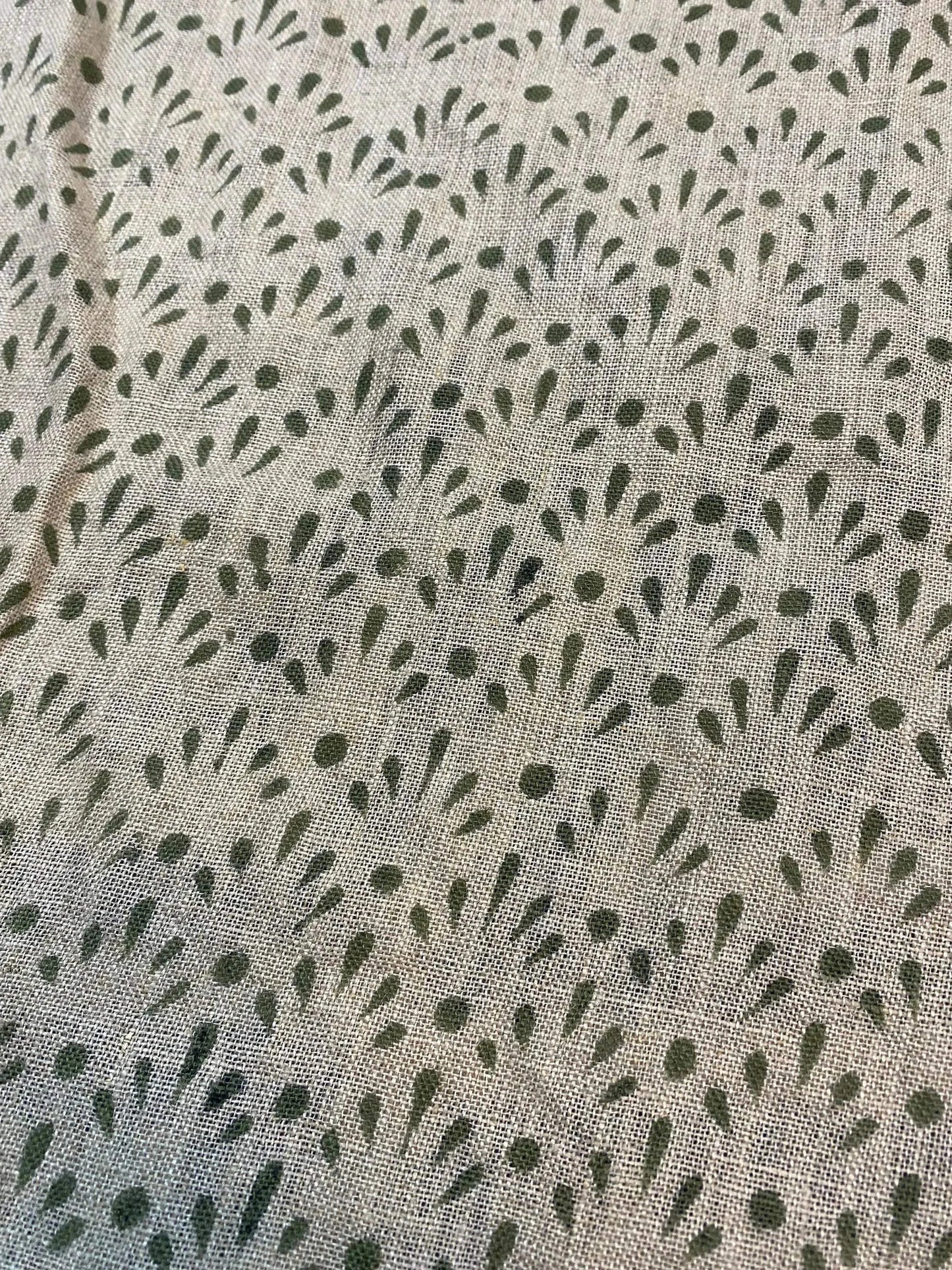 58" inches Indian Hand Block Print Fabric, Indian Linen Fabric, Block Print Fabric, Designer Floral Printing Fabric, Upholstery fabric, - Maple Village Lane
