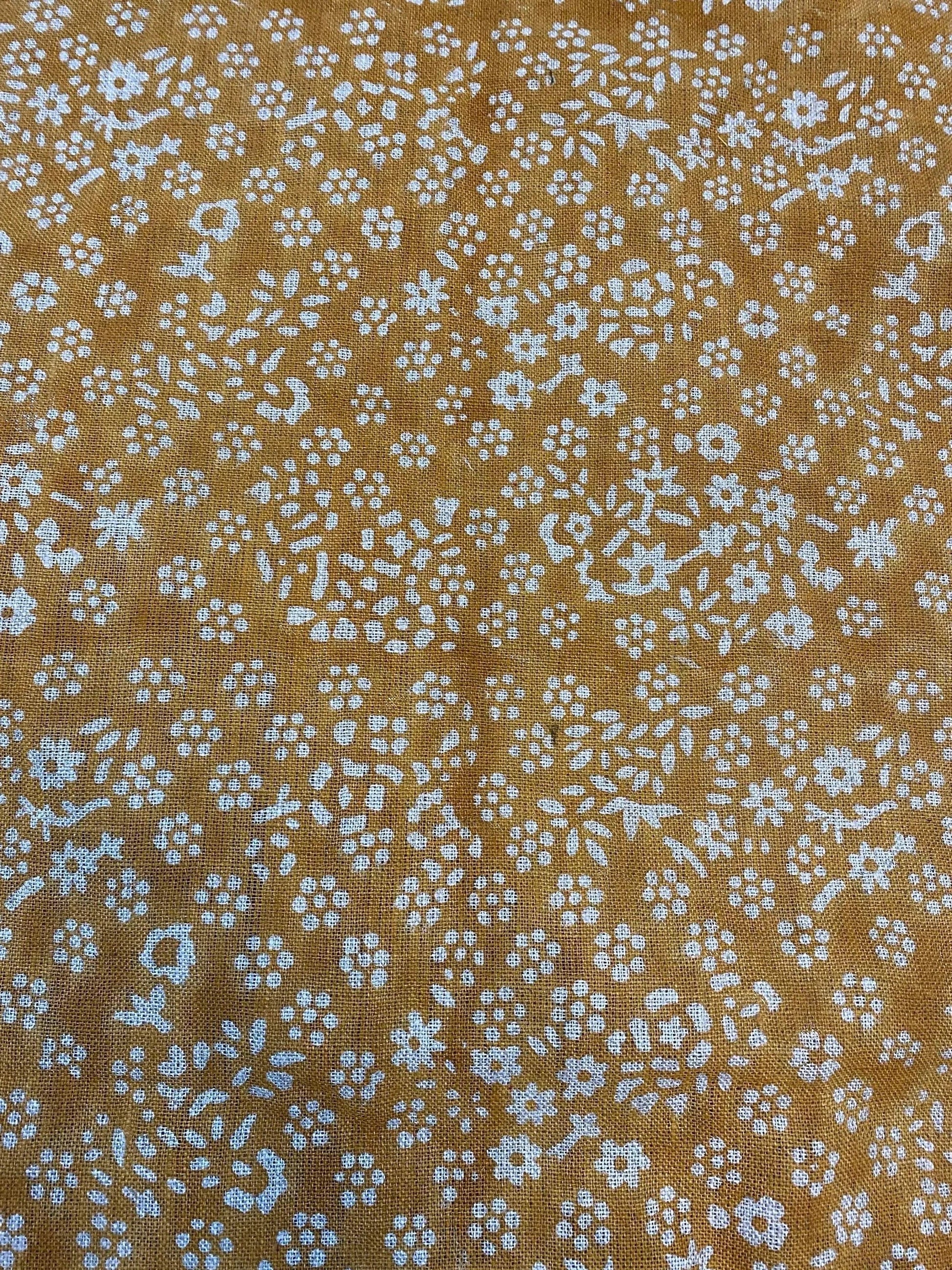 58" inches Indian Hand Block Print Fabric, Indian Linen Fabric, Block Print Fabric, Designer Floral Printing Fabric, Upholstery fabric, - Maple Village Lane