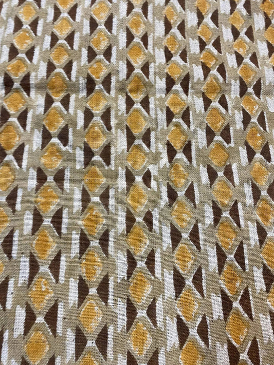 Linen fabric, Fabric by yard, Hand printed fabric, Block Print Fabric, Indian Fabric