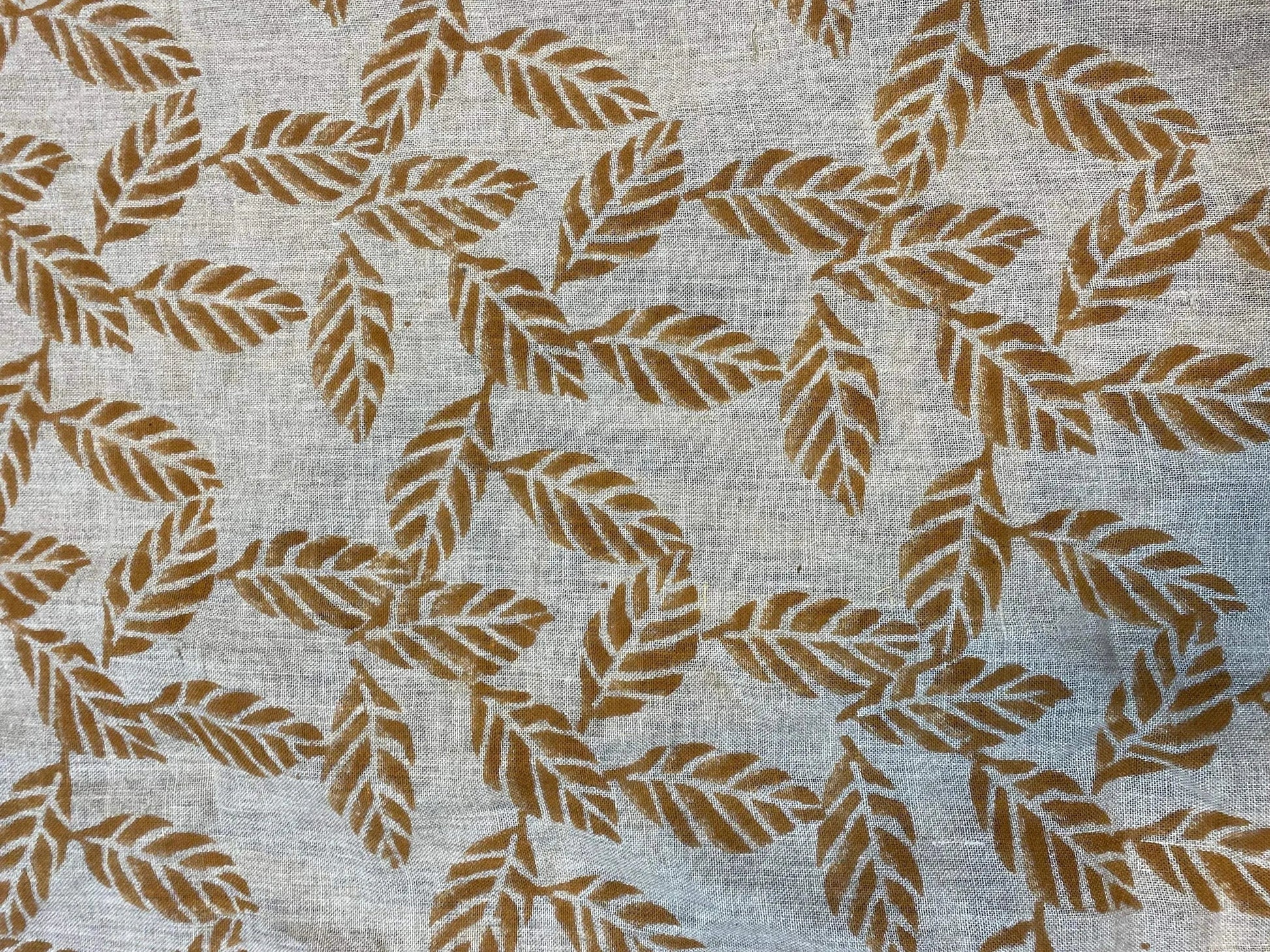 58" inches Indian Hand Block Print Fabric, Indian Linen Fabric, Block Print Fabric, Designer Floral Printing Fabric, Upholstery fabric, - Maple Village Lane