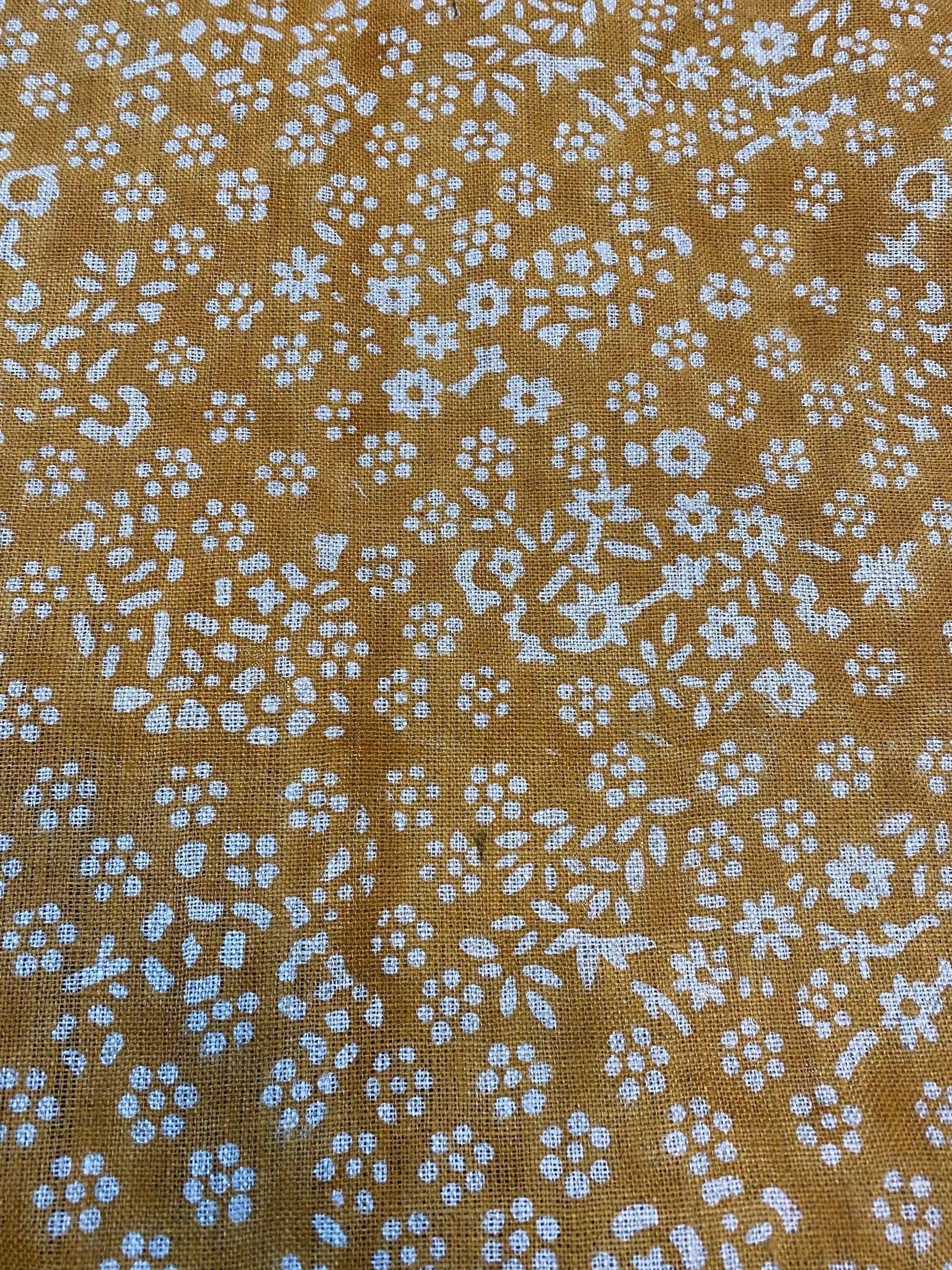 58" inches Indian Hand Block Print Fabric, Indian Linen Fabric, Block Print Fabric, Designer Floral Printing Fabric, Upholstery fabric, - Maple Village Lane