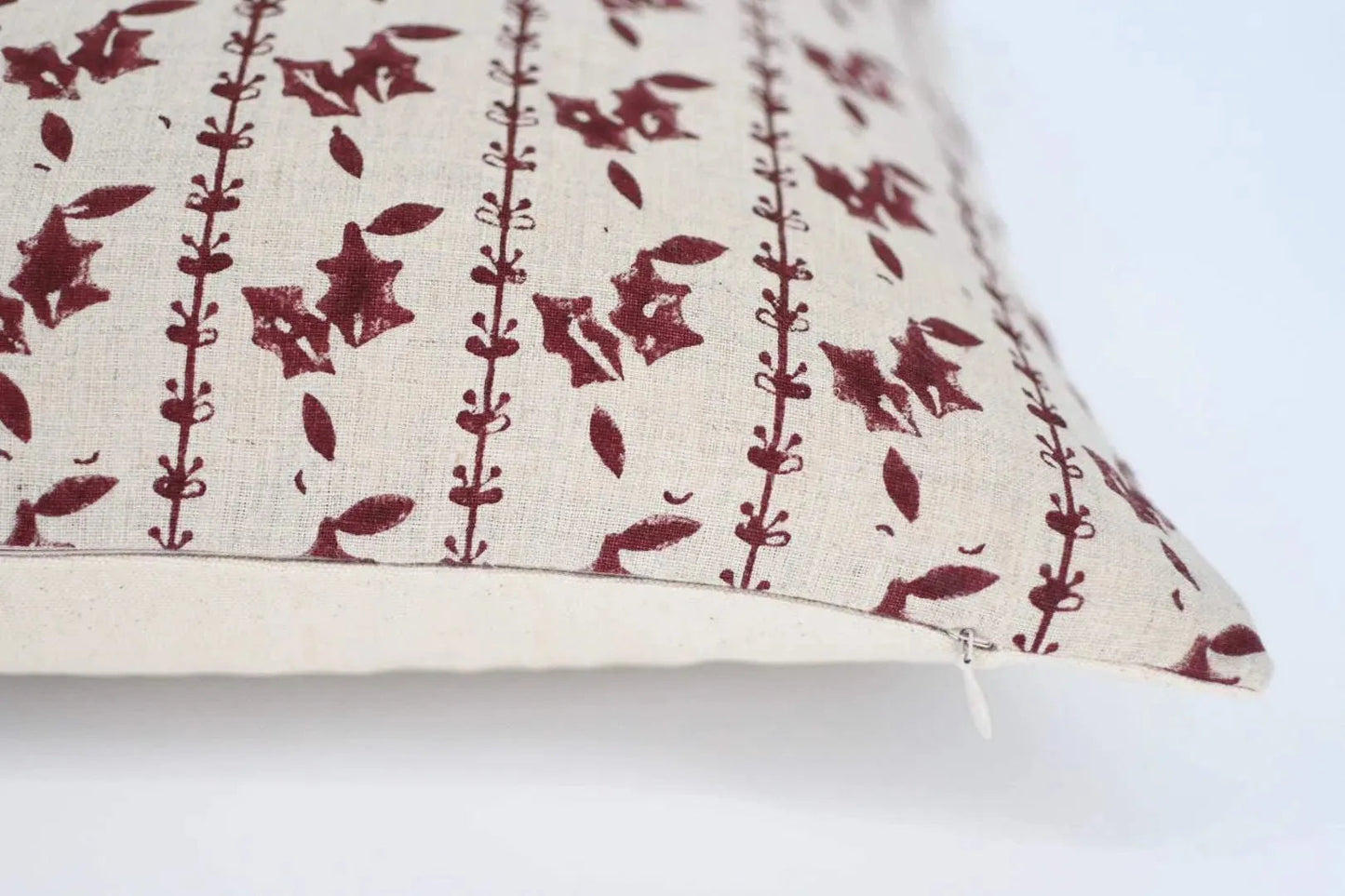 William Block Print Pillow Cover - Maple Village Lane