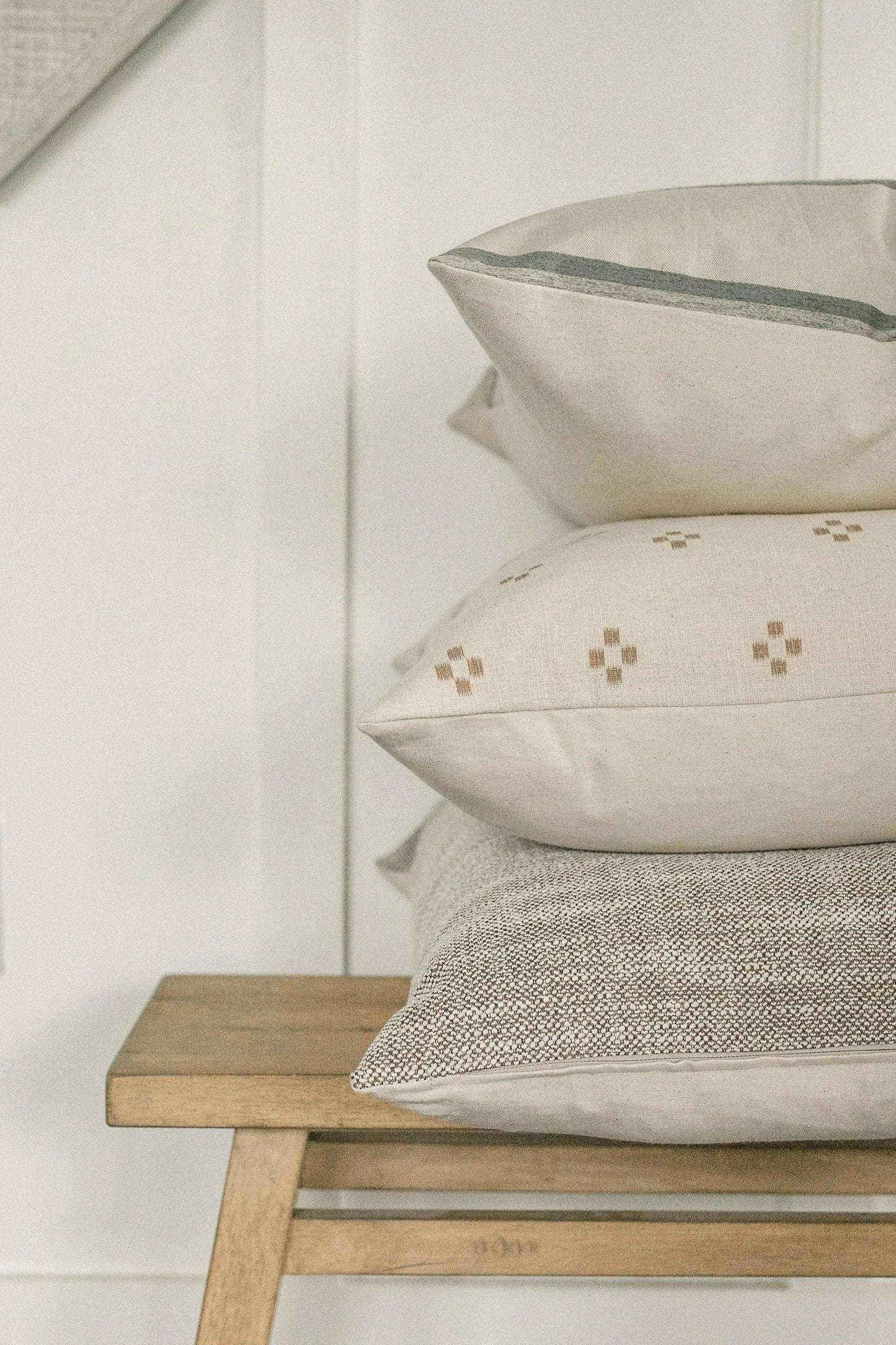 Olivia Block Print Pillow Cover - Maple Village Lane