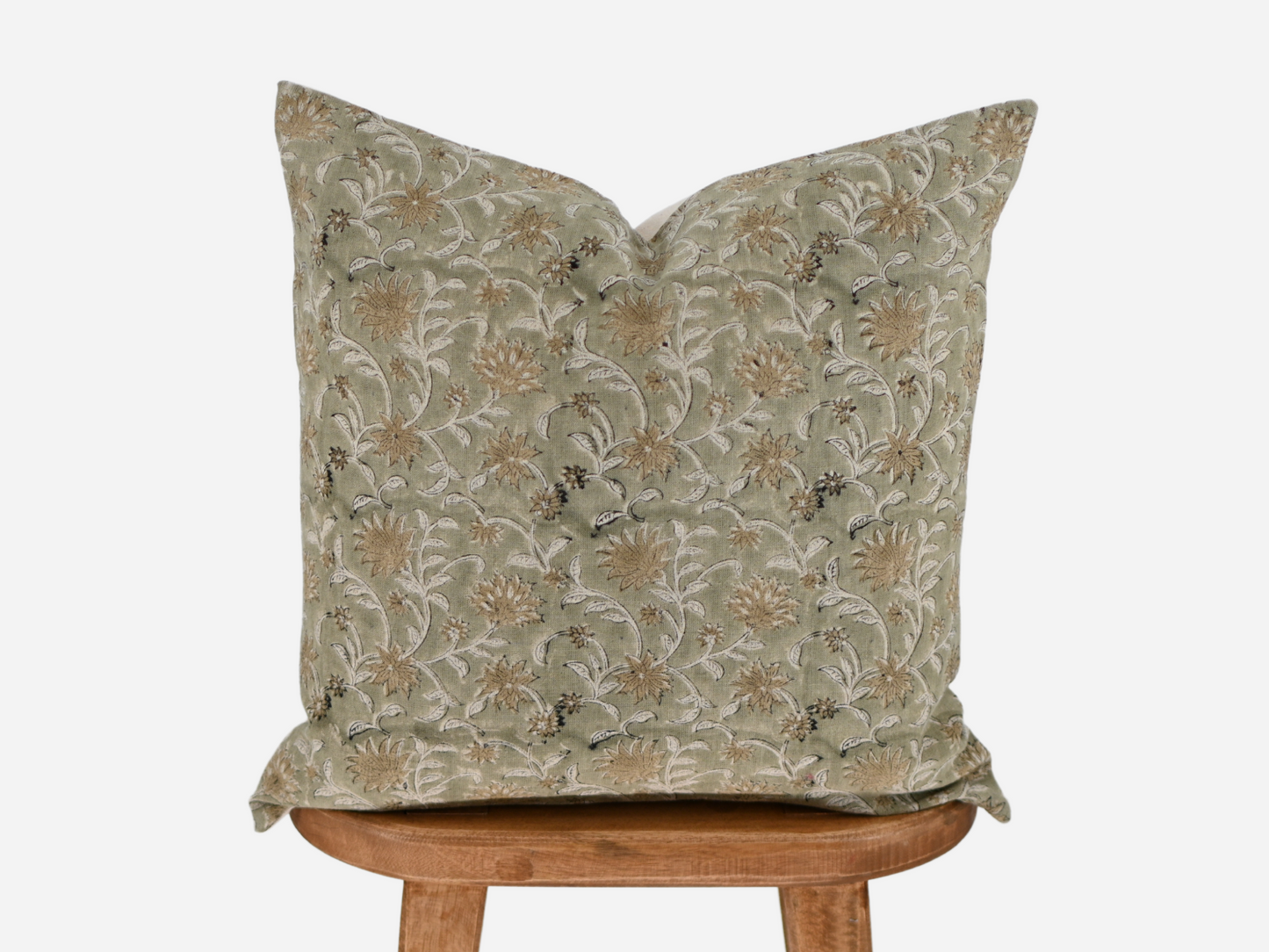 Birdie Block Print Pillow Cover