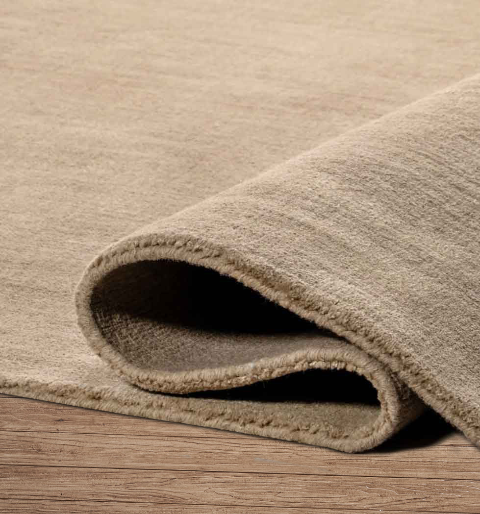 Tawny Hand-Loomed Wool Rug