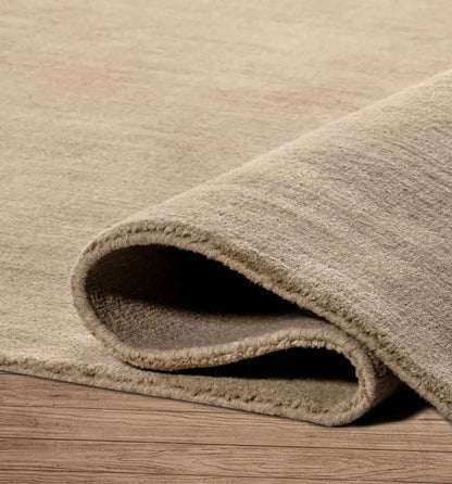 Tawny Hand-Loomed Wool Rug