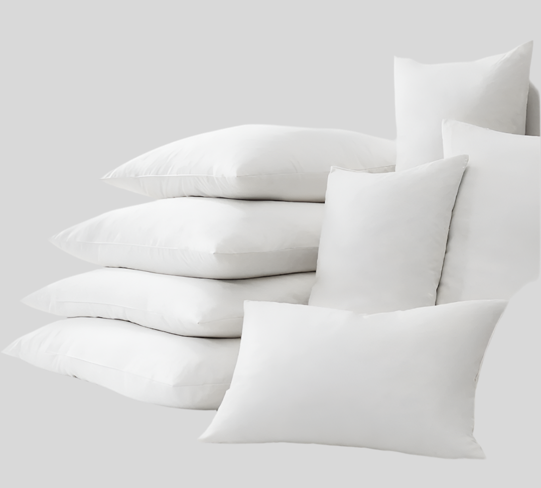 Soft and supportive fiber-filled pillow insert, perfect for adding plush comfort to your decorative pillow covers. Designed for durability and shape retention, this hypoallergenic insert ensures a cozy and well-stuffed look for any space.