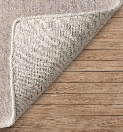 Pebble Grey Hand-Loomed Wool Rug
