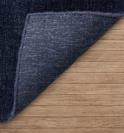 Cosmic Blue Hand-Loomed Wool Rug
