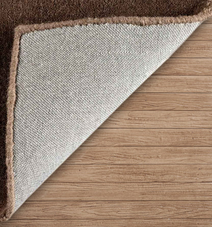 Cacao Bean Hand Loomed Solid Wool Rug