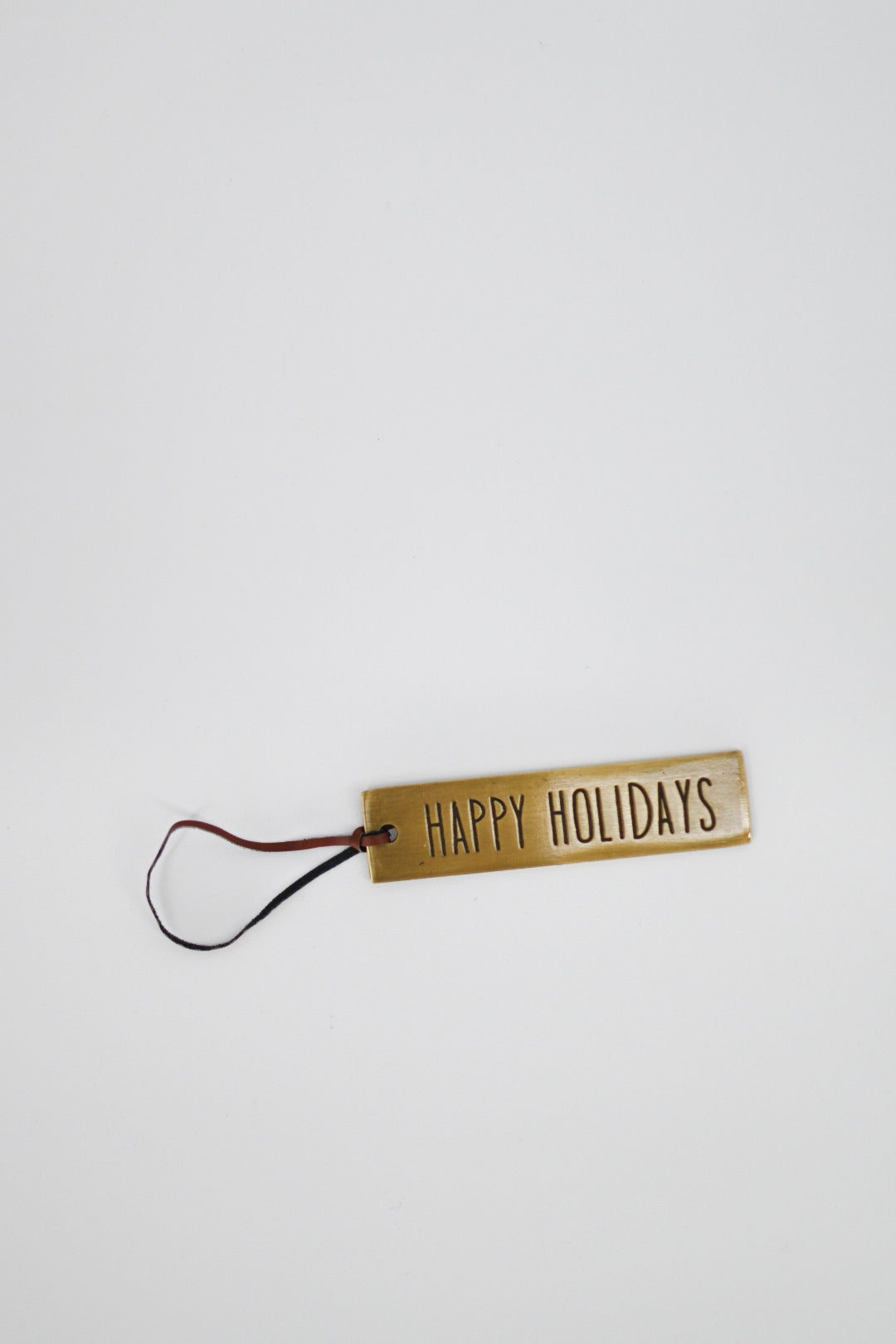 Gold Happy Holidays Gift Tag