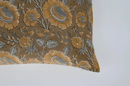 Brice Block Print Pillow Cover