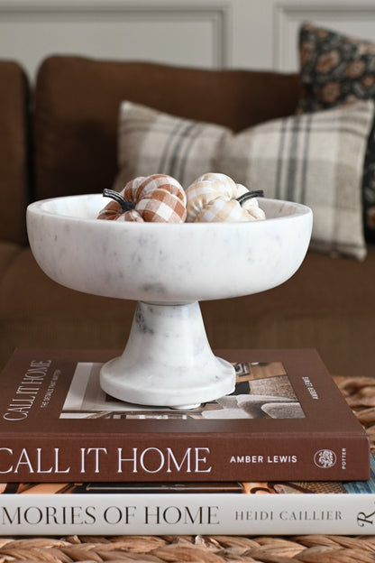 Marble Pedestal Bowl