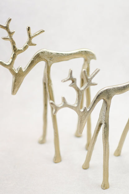 Gold Reindeer, Set of 2