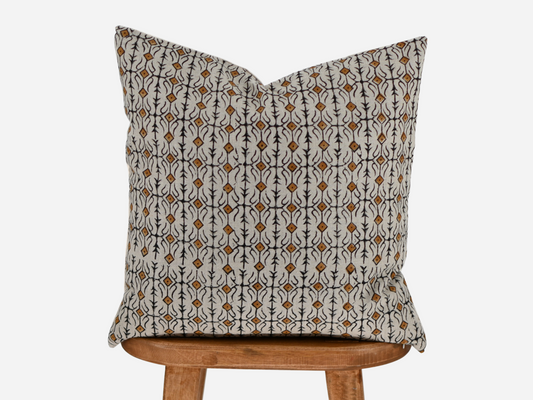 Zephyr Block Print Pillow Cover