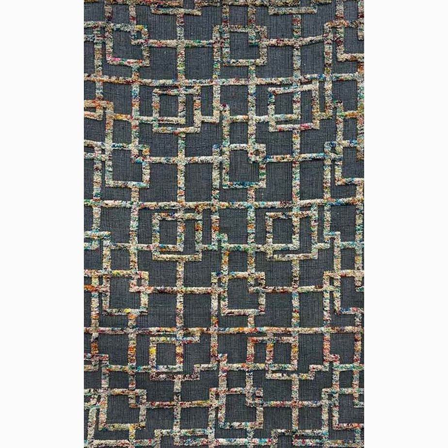 Nebula Black Chromatic Jute Blend Rug