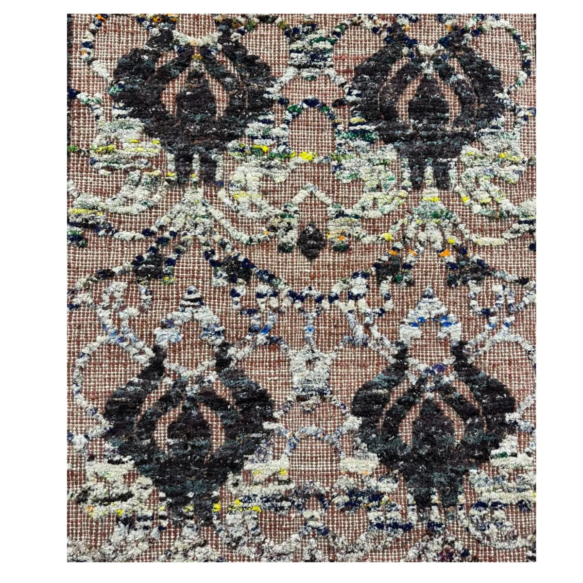 Tribal Motif Jute Blend Rug - Maple Village Lane