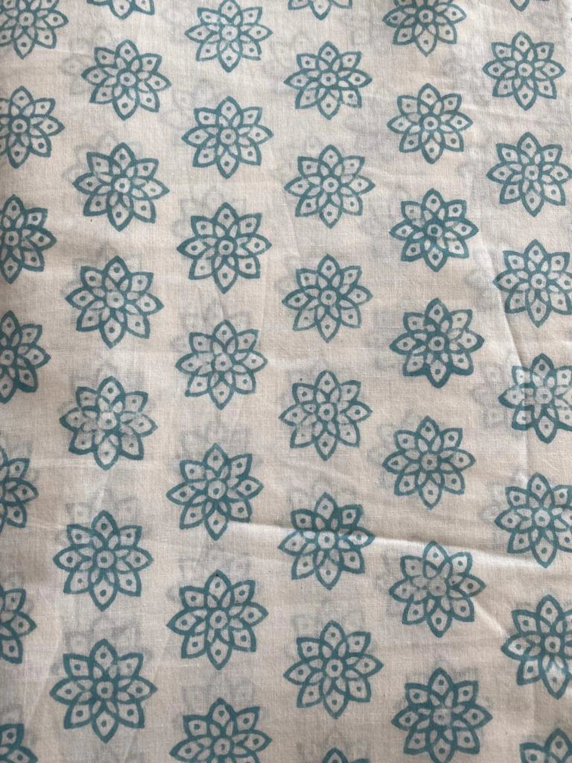 Luxury Indigo Fabric Block Print Fabric. Naturally Dyed with Vegetable Dyes. Perfect For Sewing, Home Decor Best Indigo Fabric for decor, pillows ,upholstery, curtain, Tablecloth. Sold by the Yard.