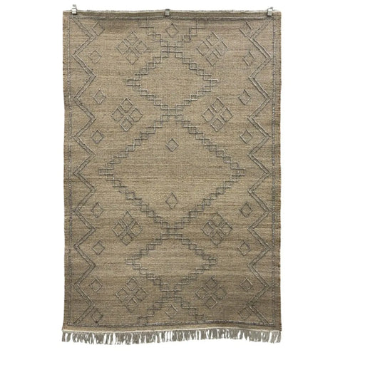 Shop Geometric Flatweave Jute and Cotton Rug Online