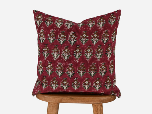 Theodosia Block Print Pillow Cover