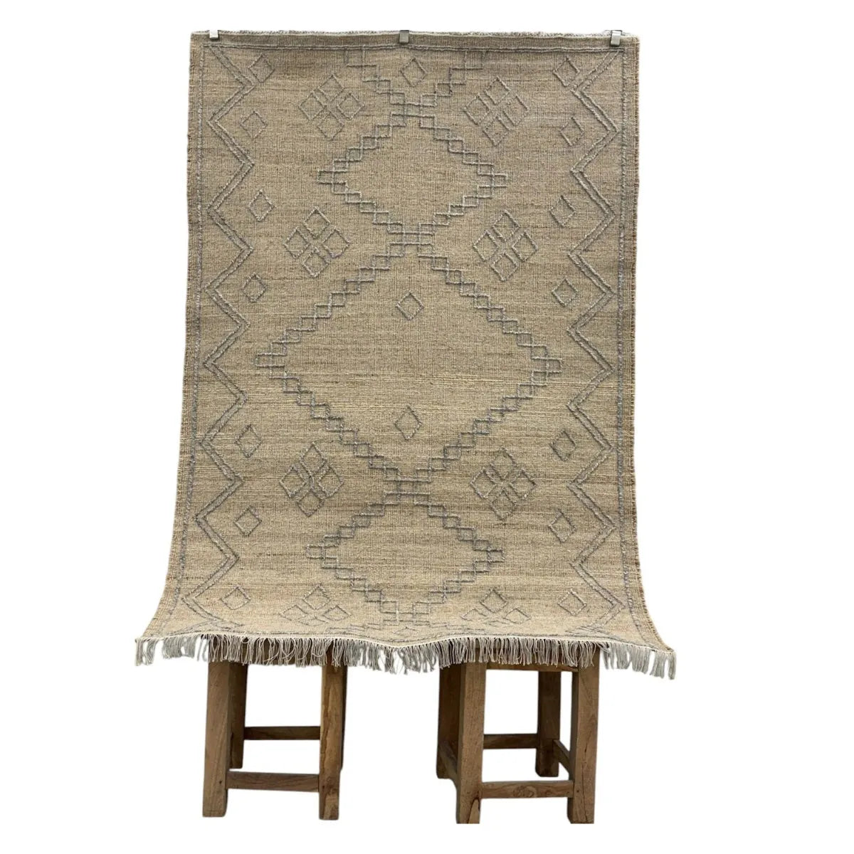 Shop Geometric Flatweave Jute and Cotton Rug Online