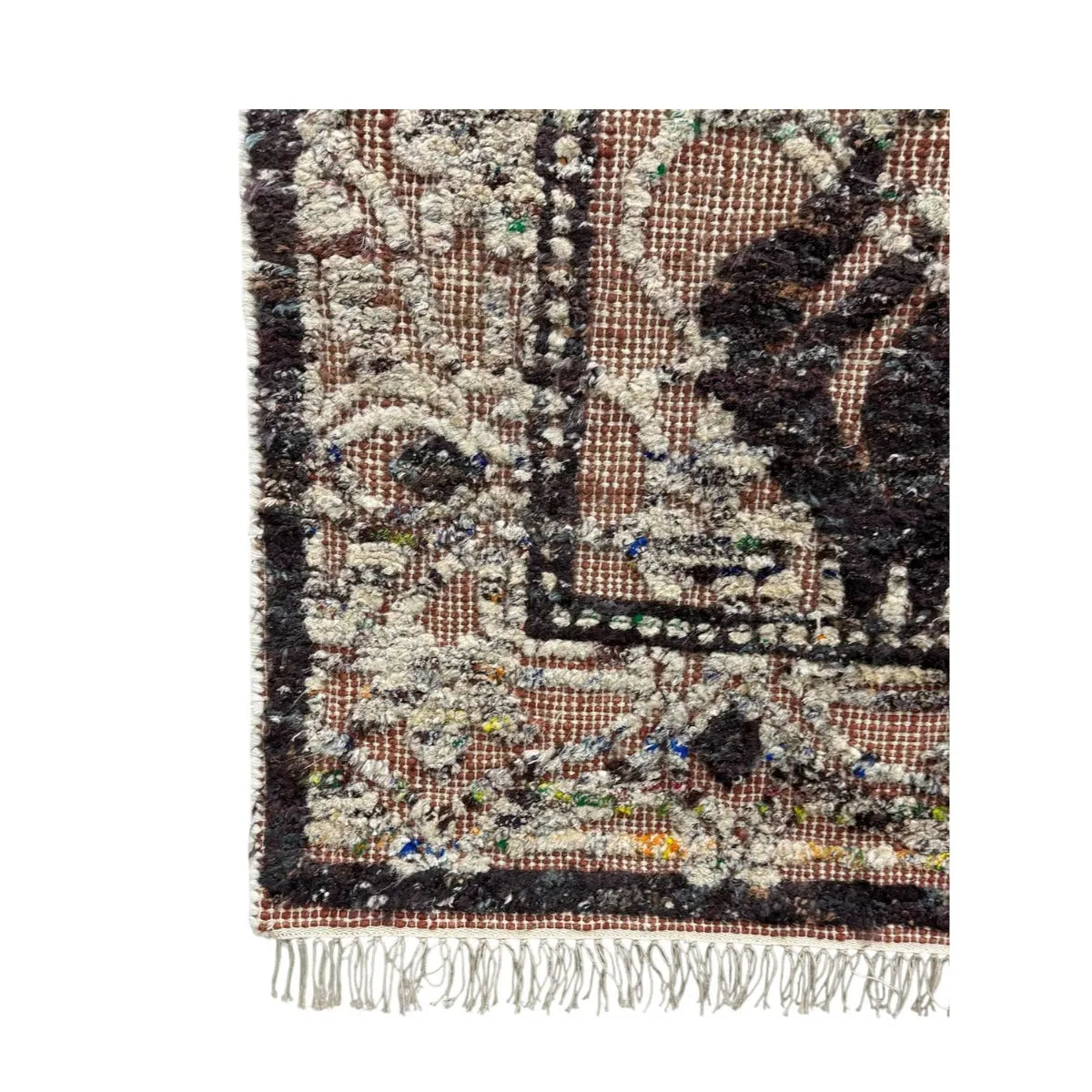 Tribal Motif Jute Blend Rug - Maple Village Lane