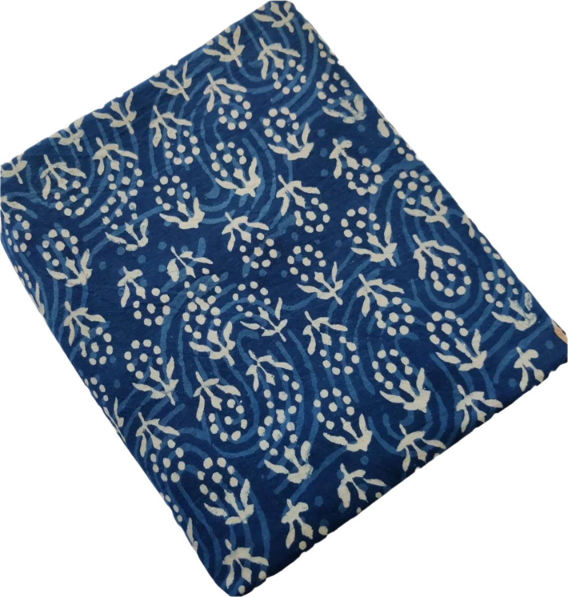 Luxury Indigo Fabric Block Print Fabric. Naturally Dyed with Vegetable Dyes. Perfect For Sewing, Home Decor Best Indigo Fabric for decor, pillows ,upholstery, curtain, Tablecloth. Sold by the Yard.