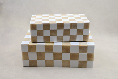 Checkered Box, Set of 2