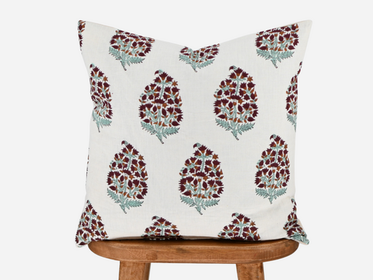 Brittany Block Print Pillow Cover