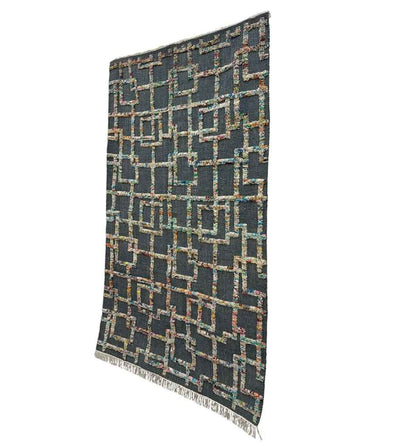 Nebula Black Chromatic Jute Blend Rug