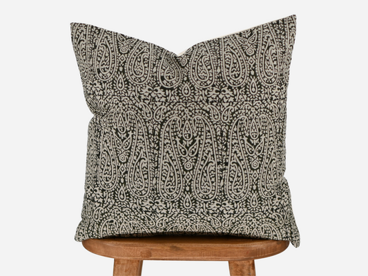 Evander Block Print Pillow Cover