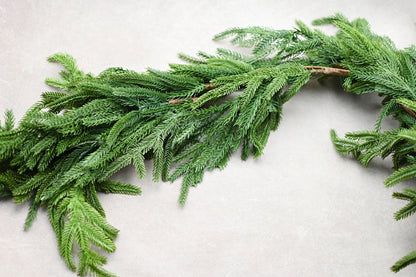 Real Touch Norfolk Pine Garland 71”