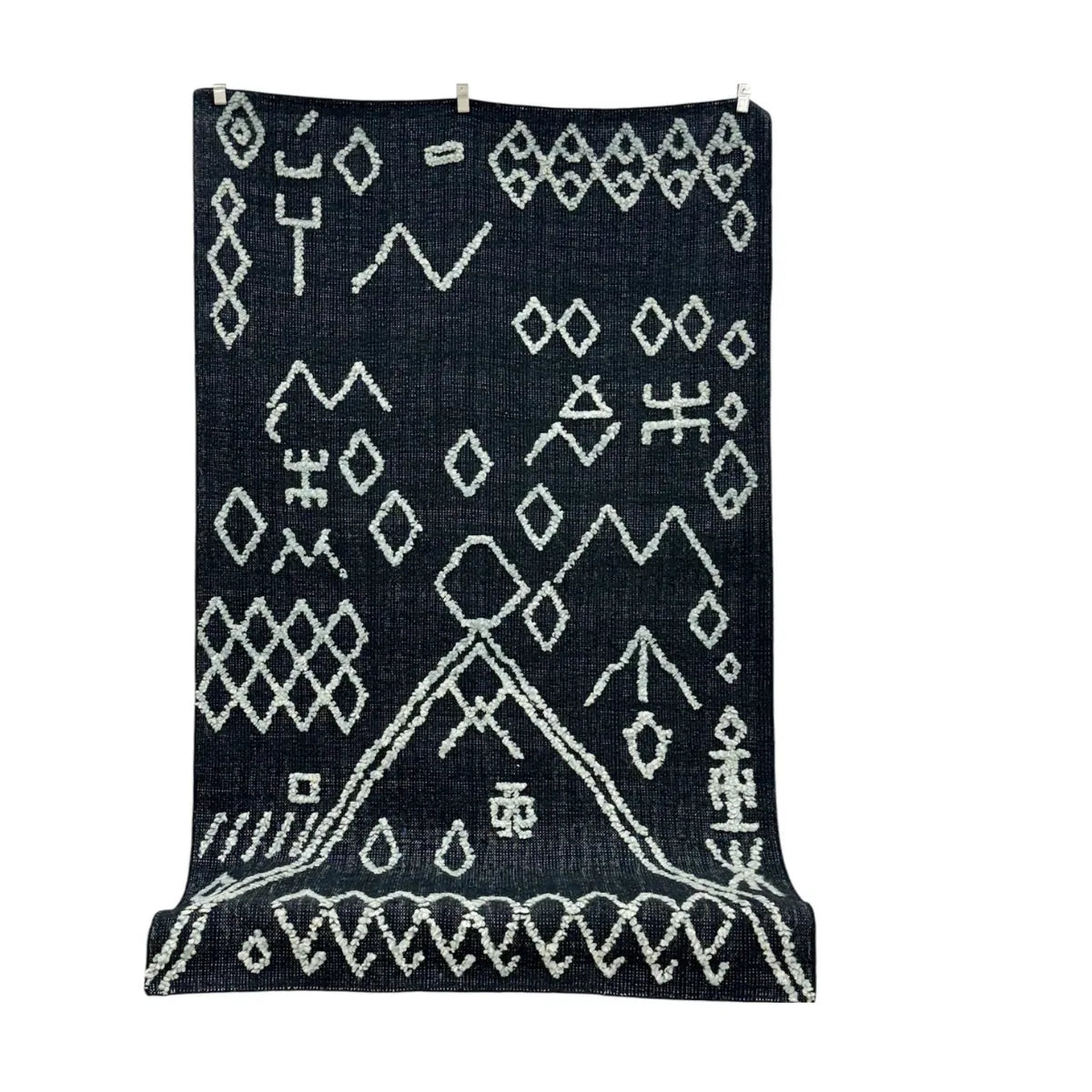 Shop Destiny Black Geometric Jute Blend Rug Online