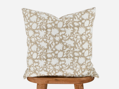 Greta Block Print Pillow Cover