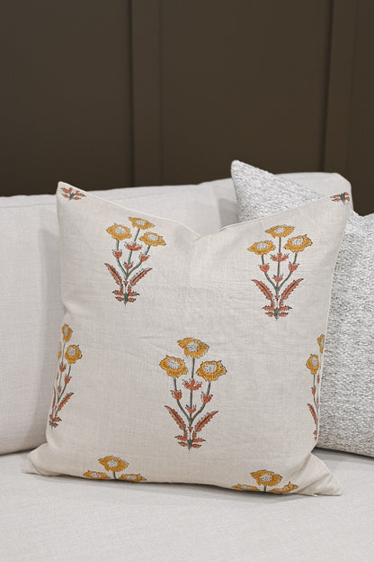 Leander Block Print Pillow Cover