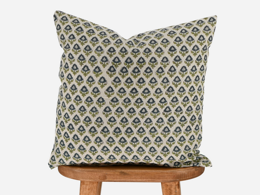 Noor Block Print Pillow Cover