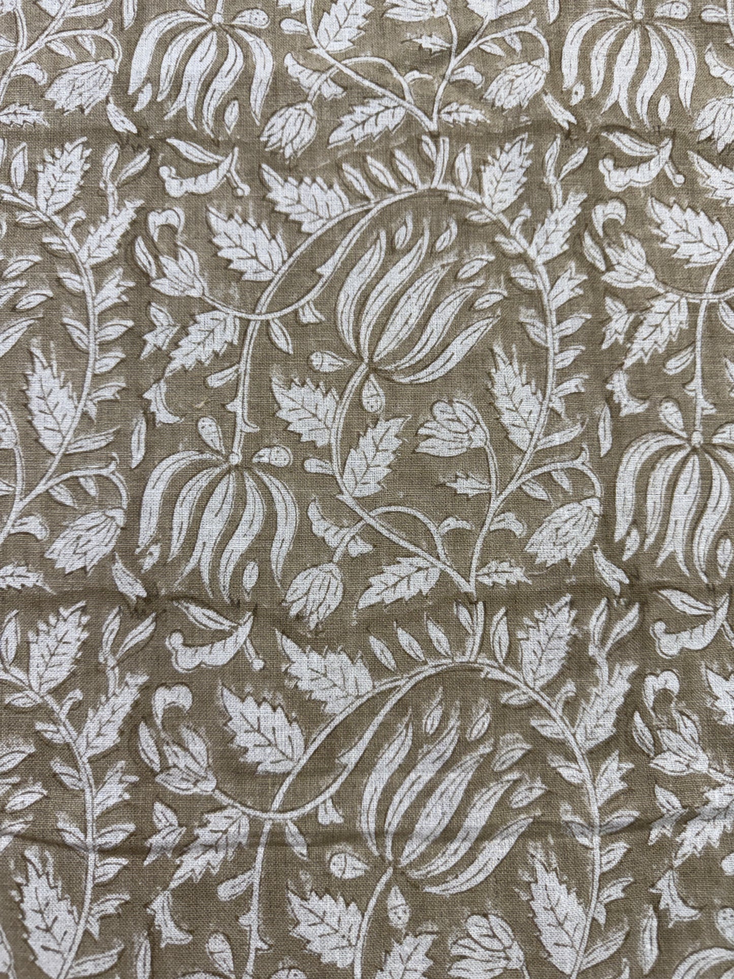 58-Inch Wide Block Print Linen