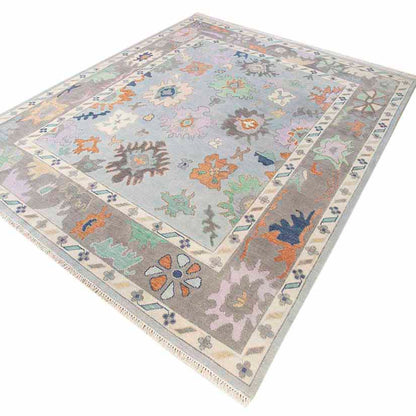 Camellia Hand-Knotted Wool Oushak Rug