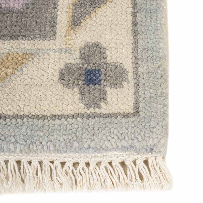 Camellia Hand-Knotted Wool Oushak Rug