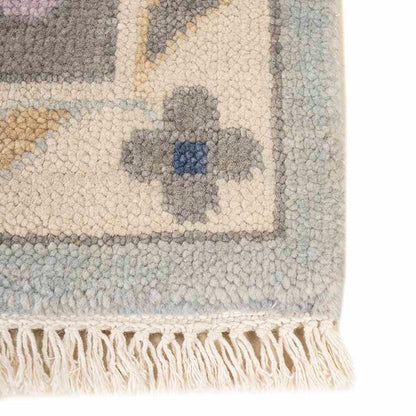 Camellia Hand-Knotted Wool Oushak Rug